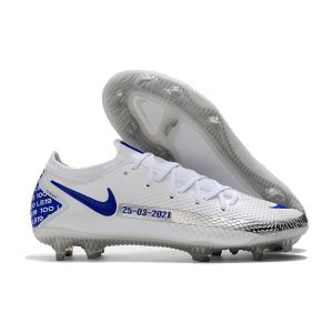 Kopačky Pánské Nike Phantom Gt Elite FG – bílá modrá
